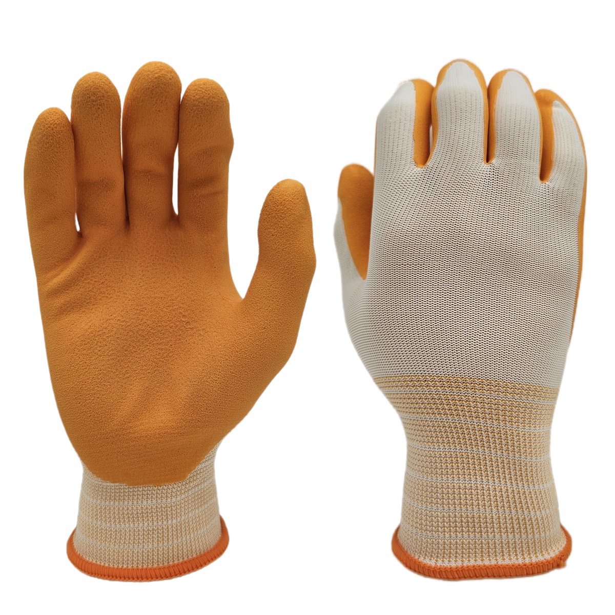 13g polyester liner latex foam palm coated gloves