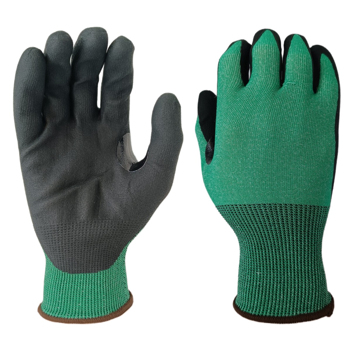 15 gauge A3 microfoam palm coated gloves