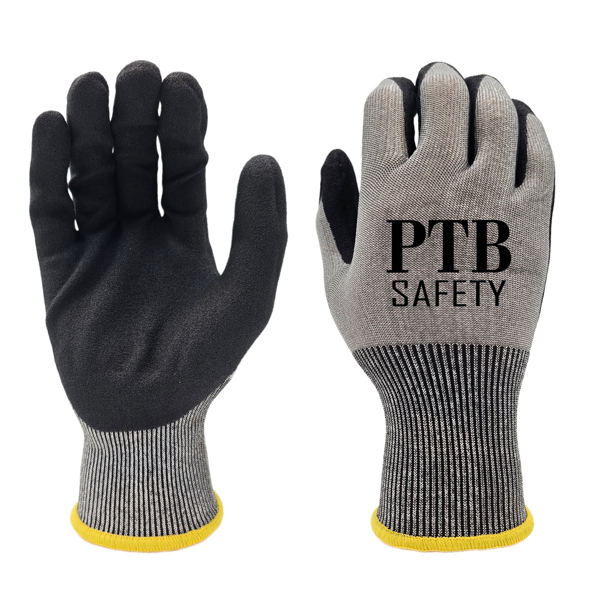 18g A4 double nitrile sandy grip gloves