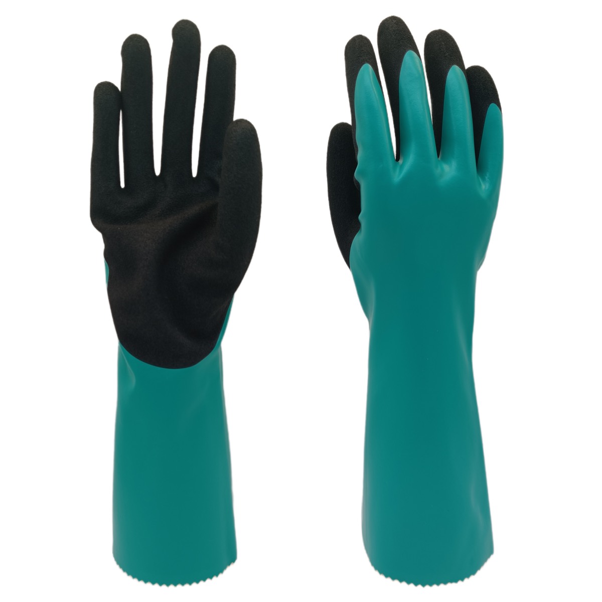 18g chemical resistant nitrile coated gloves